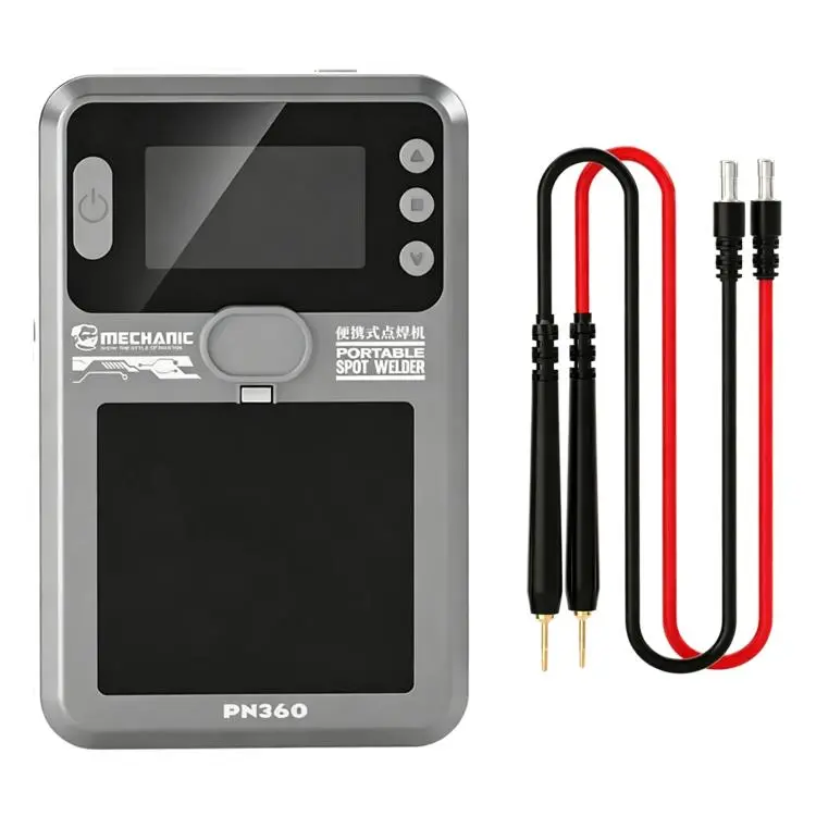 Saldatrice a punti a batteria portatile MECHANIC PN360 manuale/automatica a doppio impulso con display digitale., MECHANIC PN360