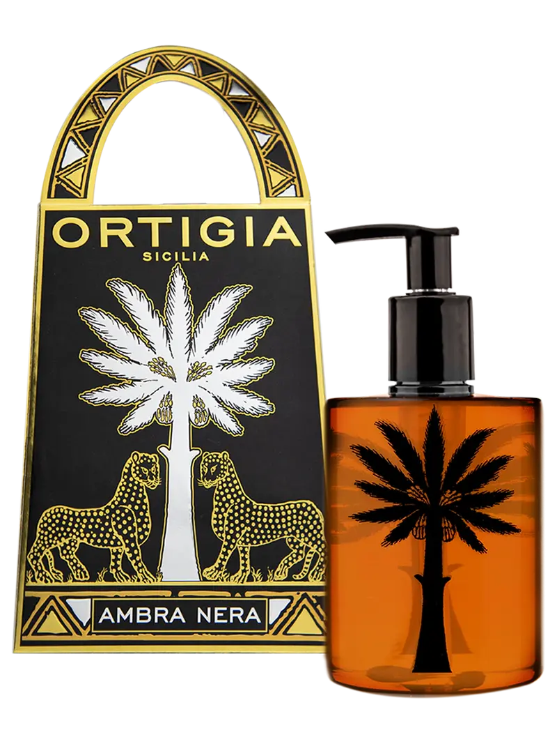 Sapone liquido all'ambra nera Ortigia