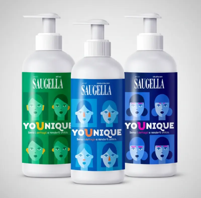 Saugella Younique Bundle 3 Flaconi x 200 ml Dermoliquido Attiva e Idraserum – La Soluzione Completa per l'Igiene Intima Quotidiana e la Protezione Attiva