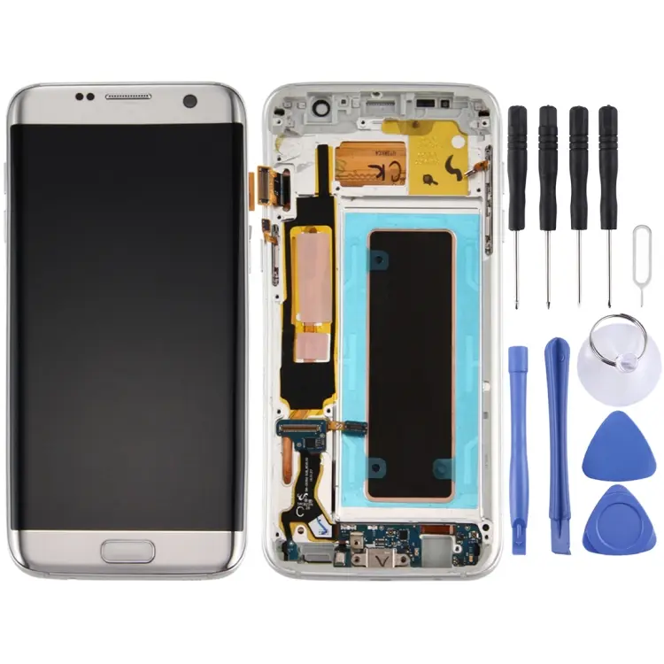 Schermo LCD Super AMOLED per Galaxy S7 Edge G935A con telaio
