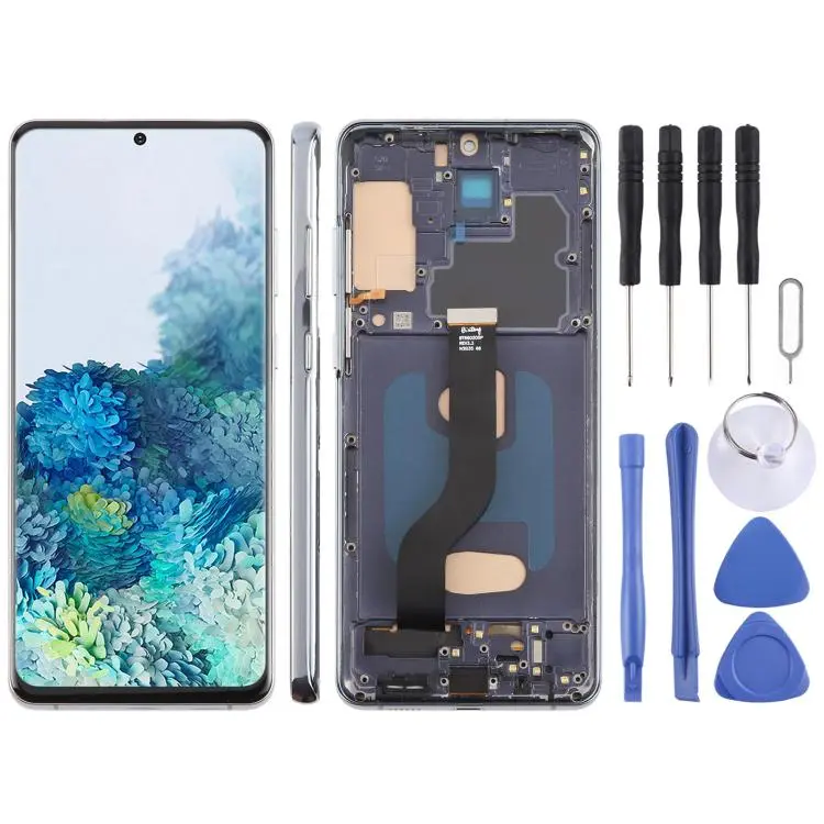 Schermo TFT LCD con touch screen e cornice per Samsung Galaxy S20+ SM-G985F