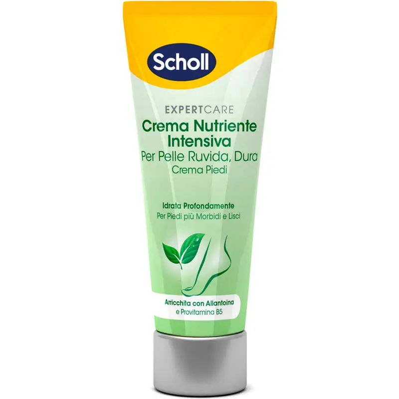 Scholl ExpertCare Crema Piedi Nutriente Intensiva 75ml Allantoina e Provitamina B5 – Trattamento Rigenerante per Pelle Ruvida e Dura