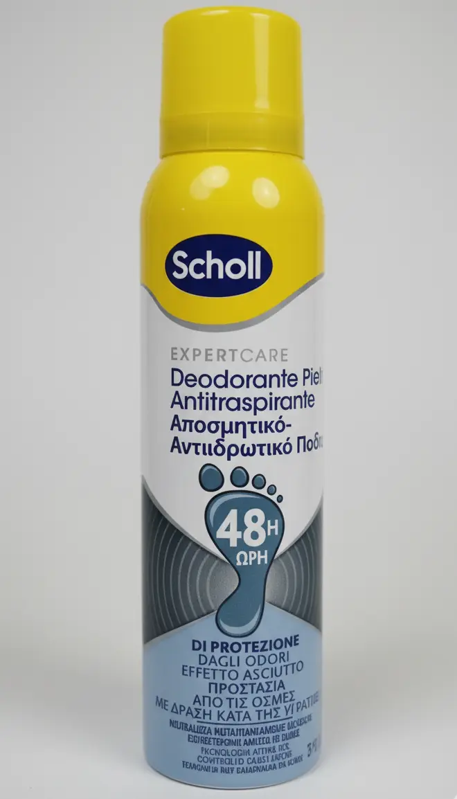 Scholl Pedorex Deodorante Piedi Spray Antitraspirante 150ml Alluminio Cloridrato – Effetto Asciutto Immediato e Protezione Totale 48H