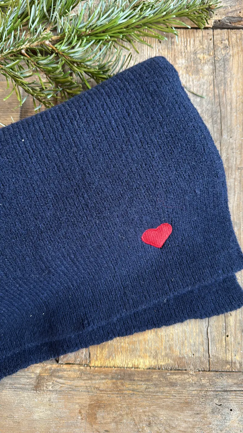 Sciarpa Heart navy