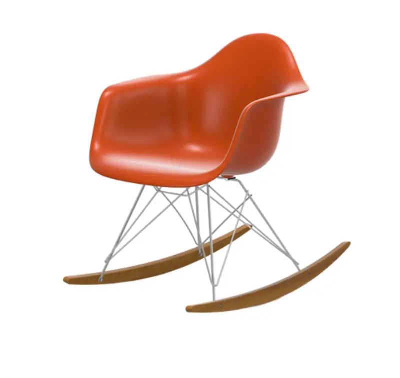 Sedia a dondolo RAR Eames Plastic Armchair