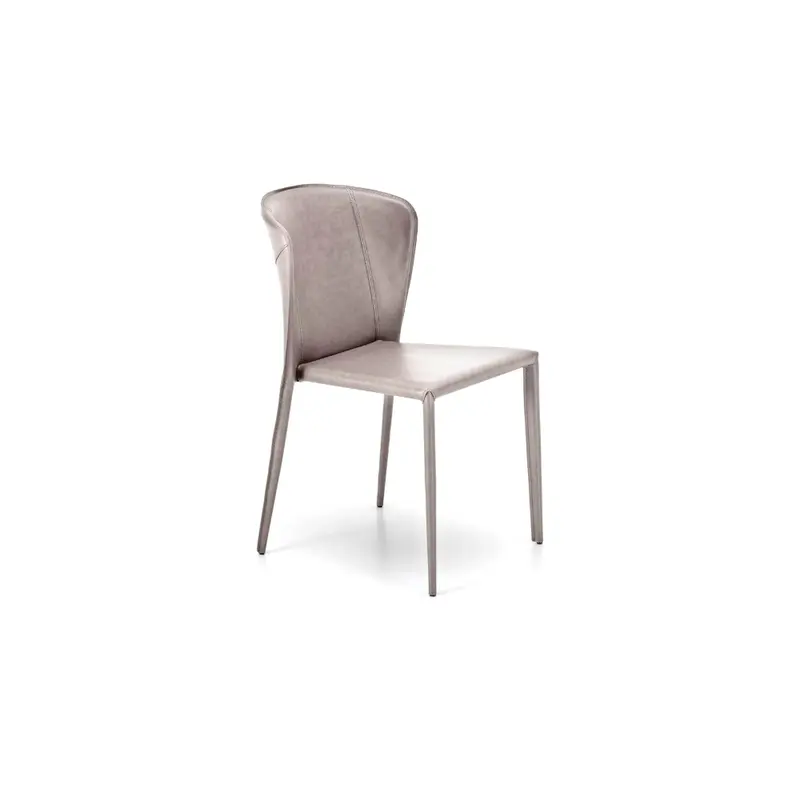 Selene, Set di 4 Sedie in similcuoio (49cm X 56cm H. 82cm)