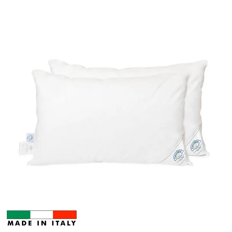 Set 2 guanciali letto Issimo in piuma d'oca, Made in Italy