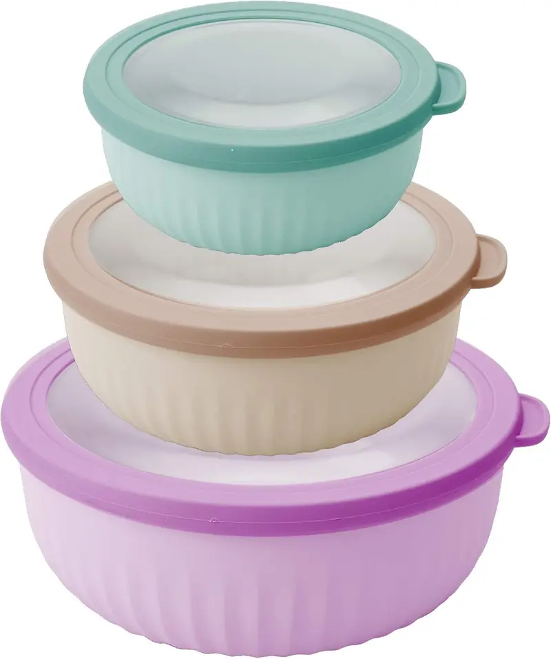 Set 3 Contenitori Ermetici Pedrini BPA Free | Ciotole Salva Freschezza 1 L/1,8 L/2,2 L | Microonde, Frigo e Freezer