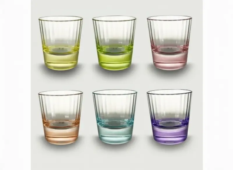 Set 6 Bicchieri Acqua "Canellato Mix Retrò" 250 cc
