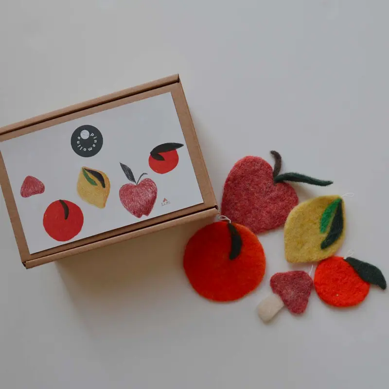 Set addobbini natalizi - Fruttini e funghetto