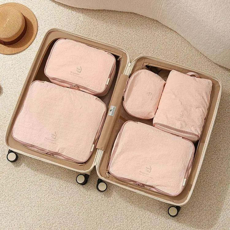 Set di 5 cubi organizer da viaggio, leggeri e resistenti all'acqua, per valigie da 26 pollici.