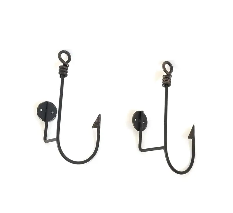 Set Ganci  a muro a forma di amo