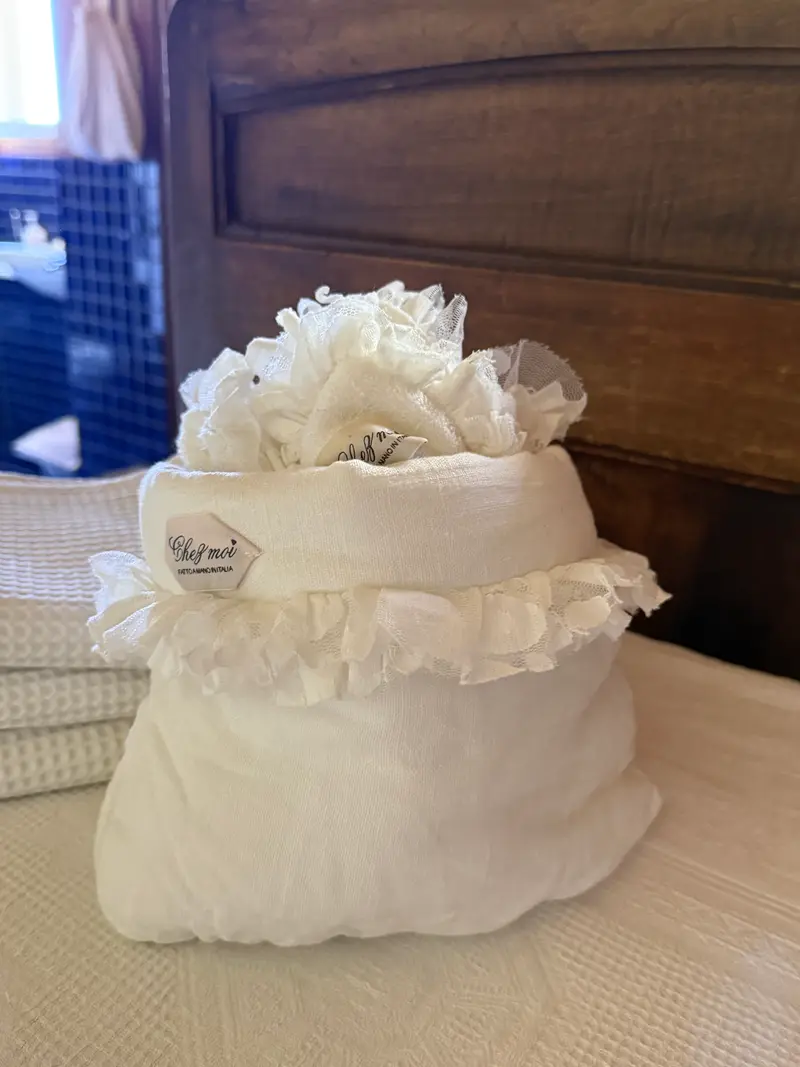 Set Lavette in spugna con sacchetto in lino – Chez Moi