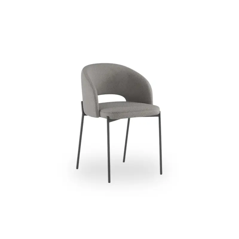 Siena, Set di 2 Sedie in Tessuto (52cm X 55.5cm H. 78.5cm)