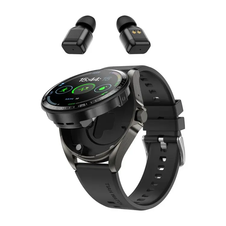 Smartwatch F36 con schermo HD da 1,46 pollici, auricolari wireless 2 in 1 e supporto per la connessione a due dispositivi.