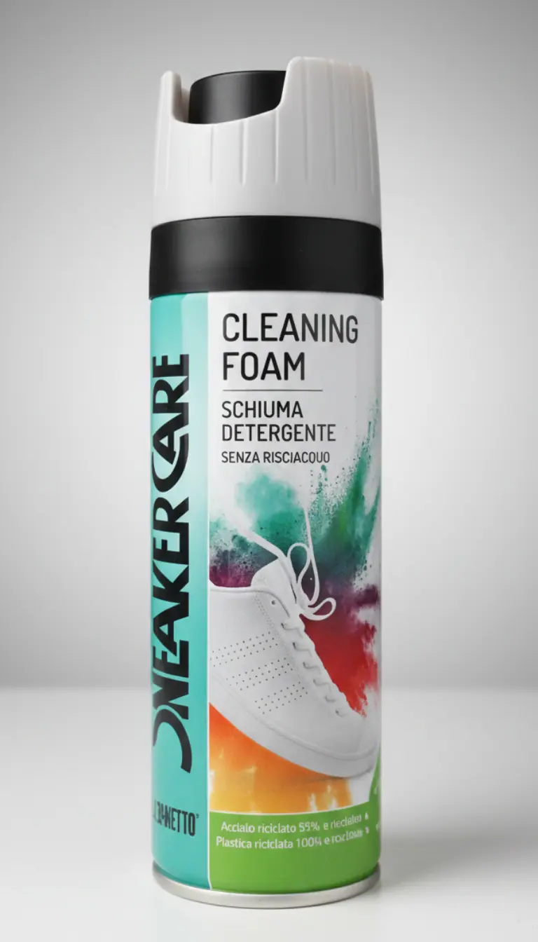 SneakerCare Cleaning Foam 200 ml | Schiuma Detergente Senza Risciacquo per Sneakers | Pulizia Profonda Multimateriale