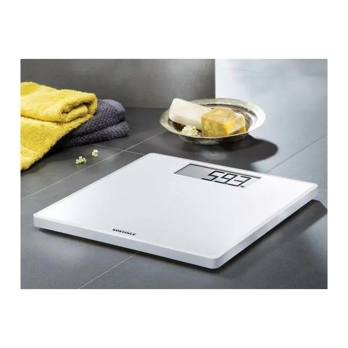 Soehnle Bilancia Pesapersone Digitale Style Sense Safe 100 | Bilancia da Bagno Bianca, Max 180 kg