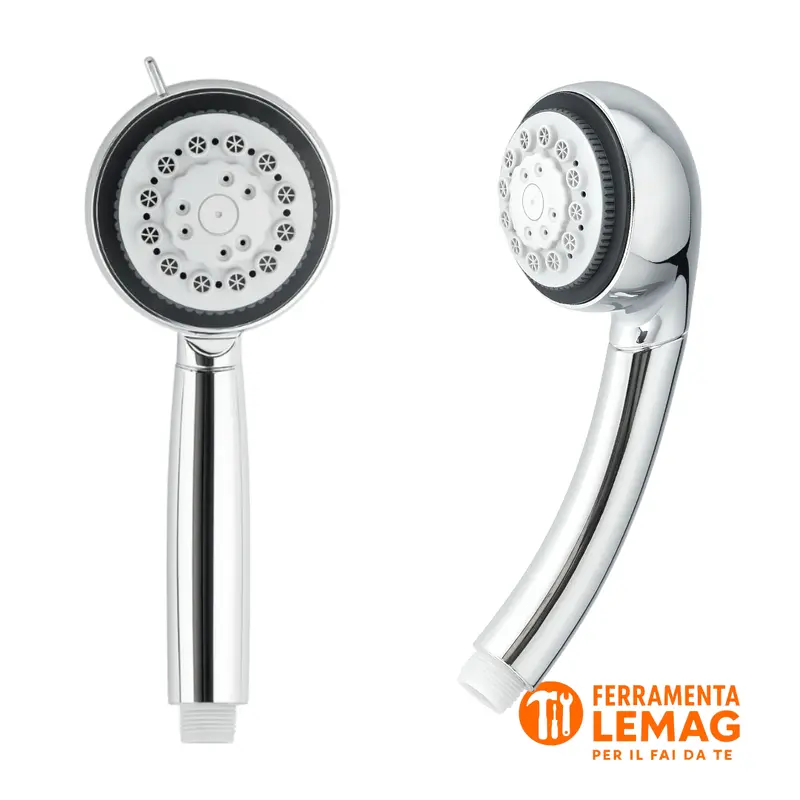 Soffione Doccia 8 Getti Cromato – Universale 1/2"