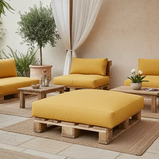 SOFT PALLET, Cuscino Grande Morbido per Pallet da Esterno 50x50