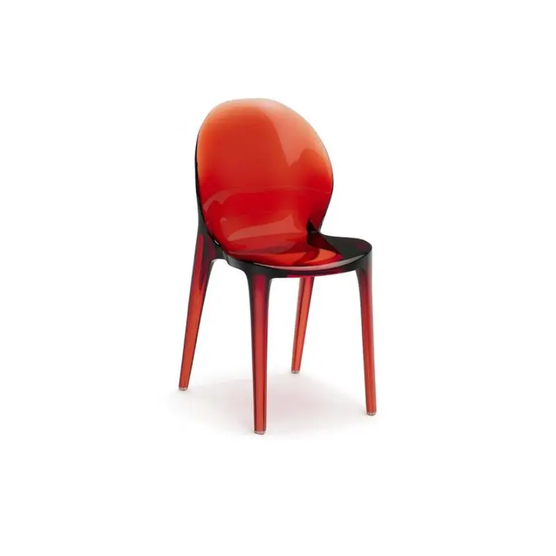 Sparkle, Set di 4 Sedie in policarbonato (42.5cm X 53cm H. 82.5cm)