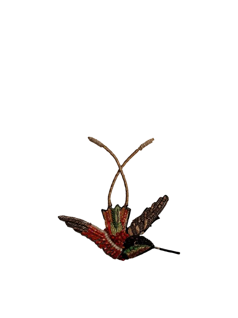 Spilla TROVELORE - Crimson Topaz Hummingbird