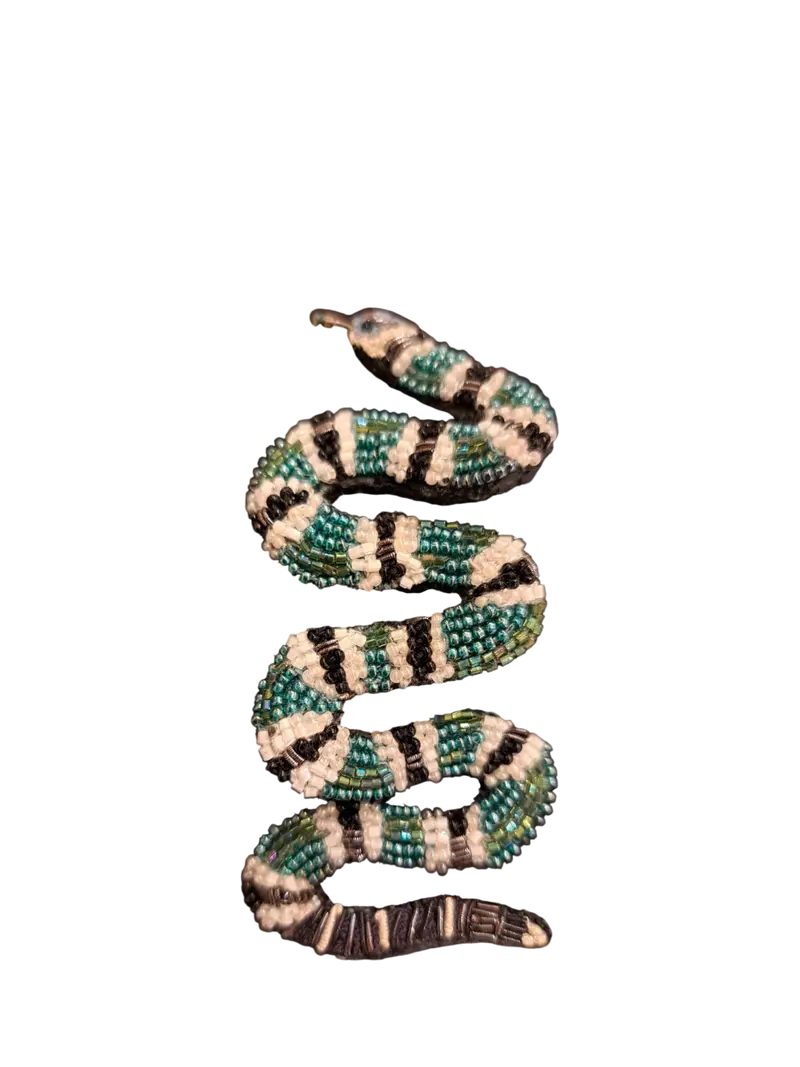 Spilla TROVELORE - Green Banded Snake