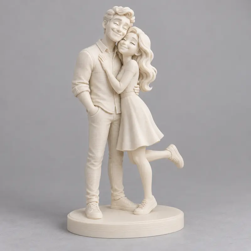 Statuetta di coppia personalizzata da foto – Il vostro momento felice