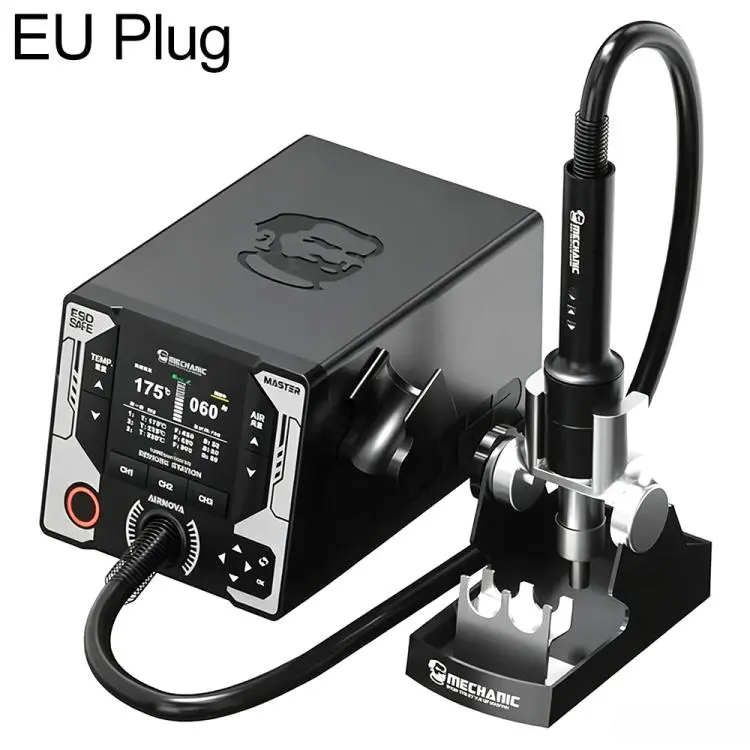 Stazione di dissaldatura e rilavorazione MECHANIC AIRNOVA 1200W con controllo della temperatura a curva, pistola ad aria calda., EU Plug, US Plug