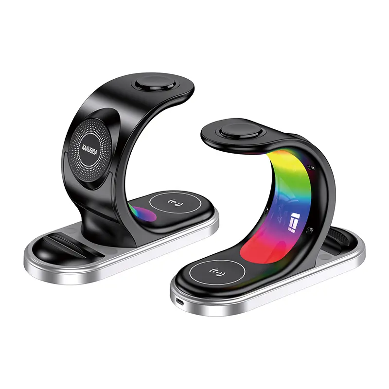 Stazione di ricarica wireless rapida 3 in 1 con supporto 15W Kakusiga KSC-1355