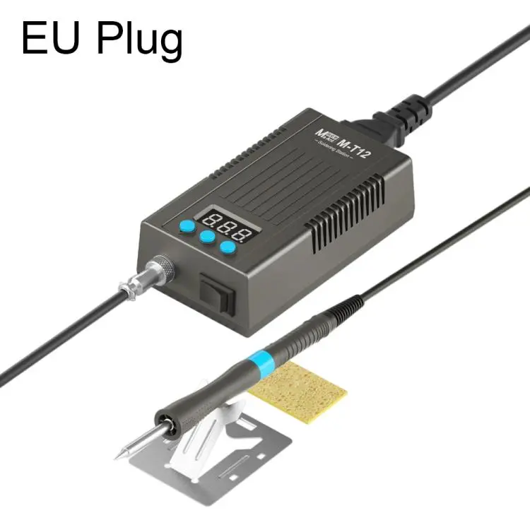 Stazione di saldatura intelligente portatile MaAnt M-T12 da 75 W con temperatura regolabile., EU Plug, US Plug