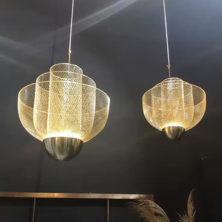 Steel Mesh Ceiling Light Chandelier