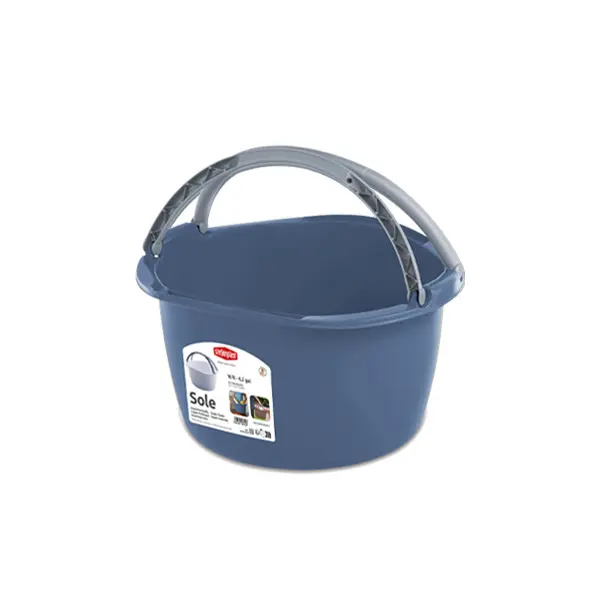 Stefanplast Superbacinella Sole Rotonda - 16 Litri, con Manici e Inserto Antiscivolo. Colori Assortiti