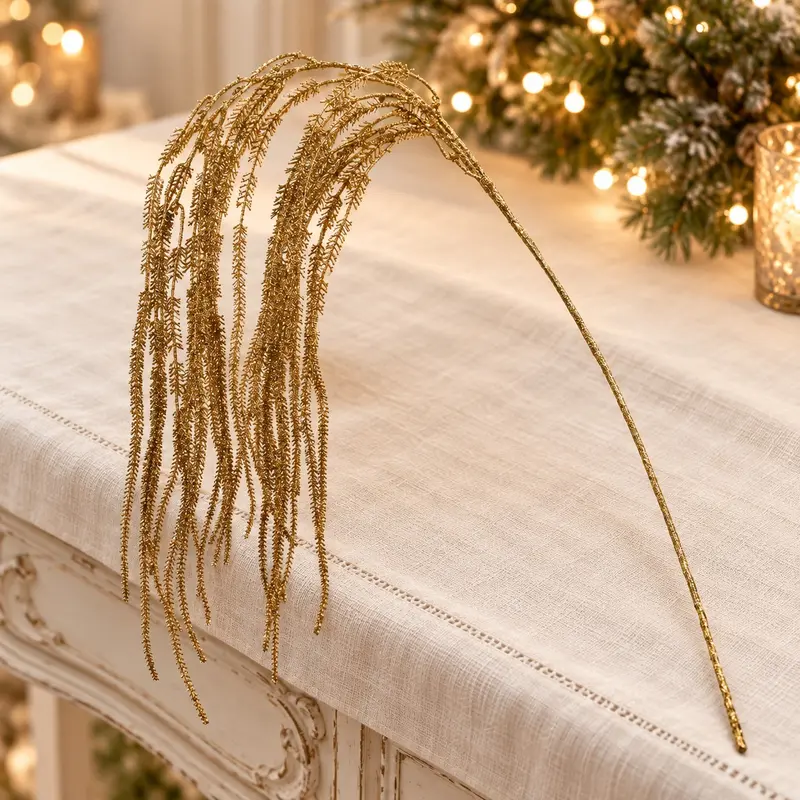 Stelo Decorativo Natalizio Amaranthus Oro – Goodwill, 122cm