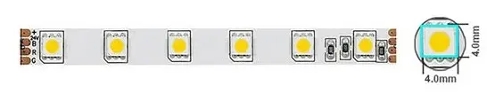 Striscia LED 14,4W/m luce fredda 6500K 12V IP20 5m Vito