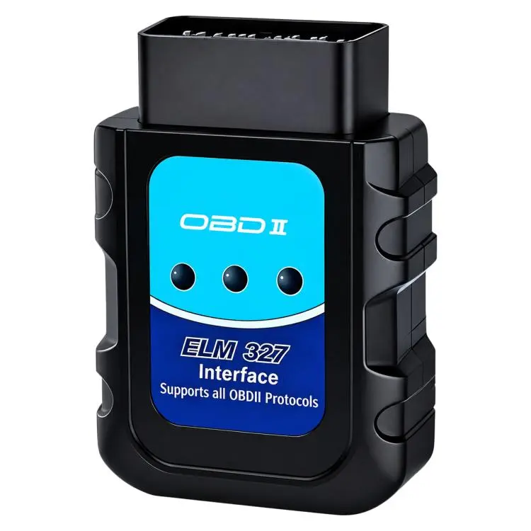 Strumento di diagnostica per guasti del motore auto ELM 327, adattatore Bluetooth OBD2 per il rilevamento dei guasti, Blue