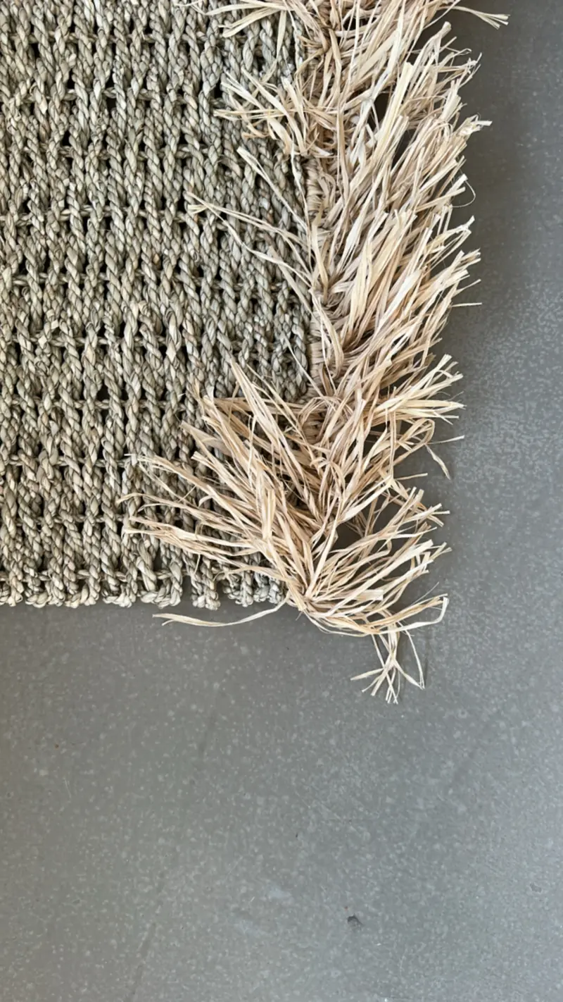 Stuoia Seagrass con Frange