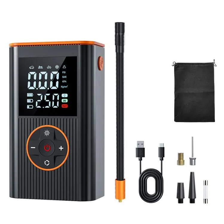 SUITU ST-5552 Pompa per pneumatici elettrica wireless con display digitale per auto, USB, USB+DC