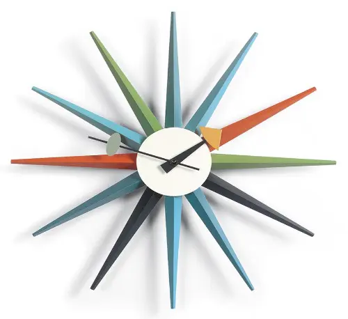 Sunburst Clock orologio da parete