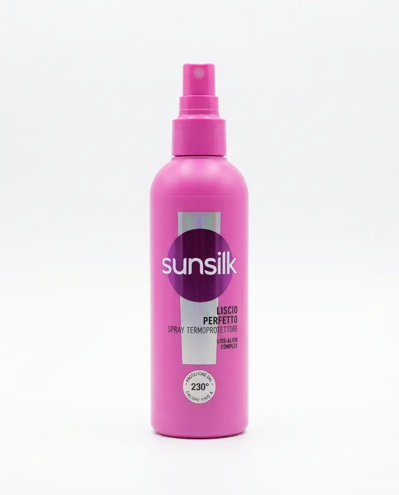 Sunsilk Liscio Perfetto Spray Termoprotettore 200 ml Plastica – Protezione Calore 230°C Anti-Crespo e Anti-Rottura