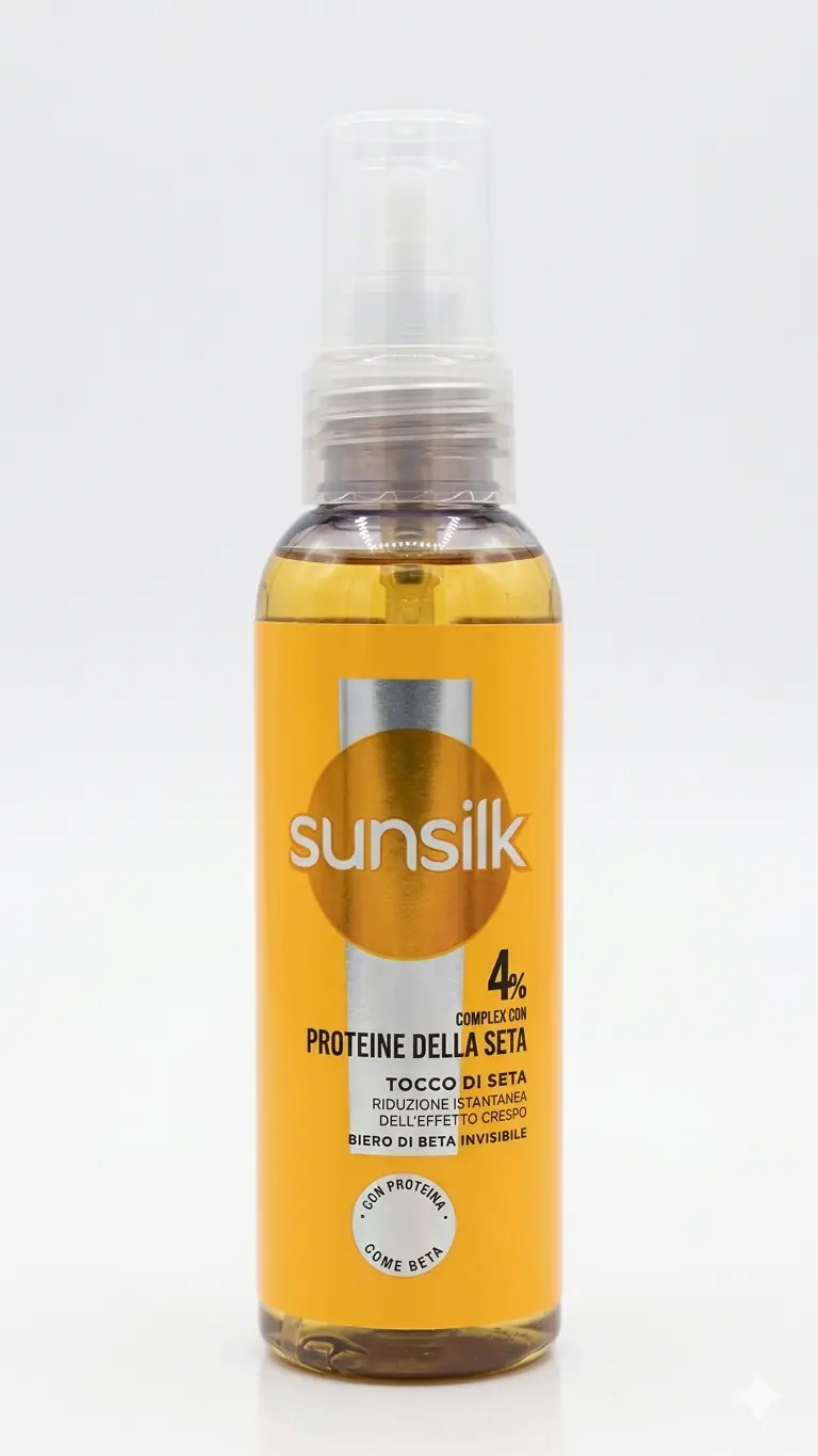 Sunsilk Siero di Seta Invisibile 75ml | Riduzione Istantanea Effetto Crespo | 4% Complex Proteine della Seta