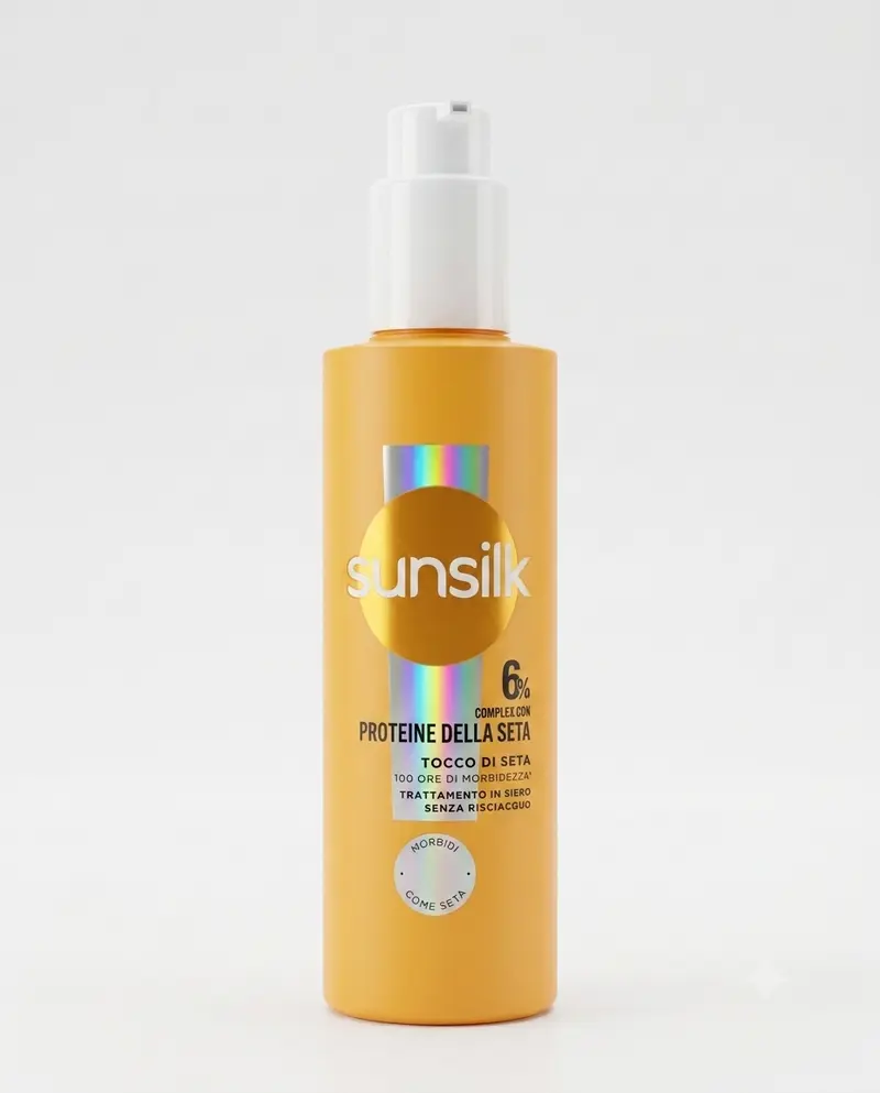 Sunsilk Trattamento in Siero Tocco di Seta 6% Complex Proteine della Seta – Riparazione Legami Capillari e Morbidezza Anti-Crespo 200 ml