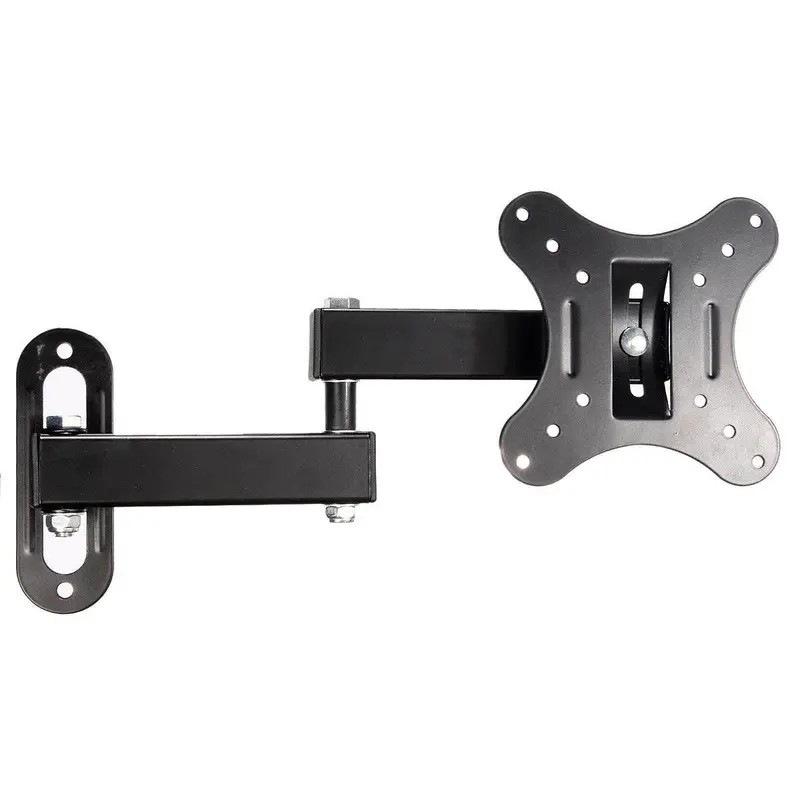 Supporto a muro inclinabile per TV LED LCD 14-24 pollici nero