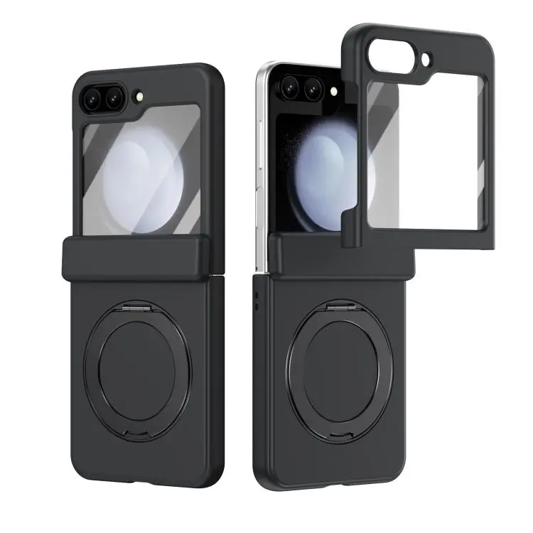 Supporto ad anello magnetico girevole con custodia e pellicola per Galaxy Z