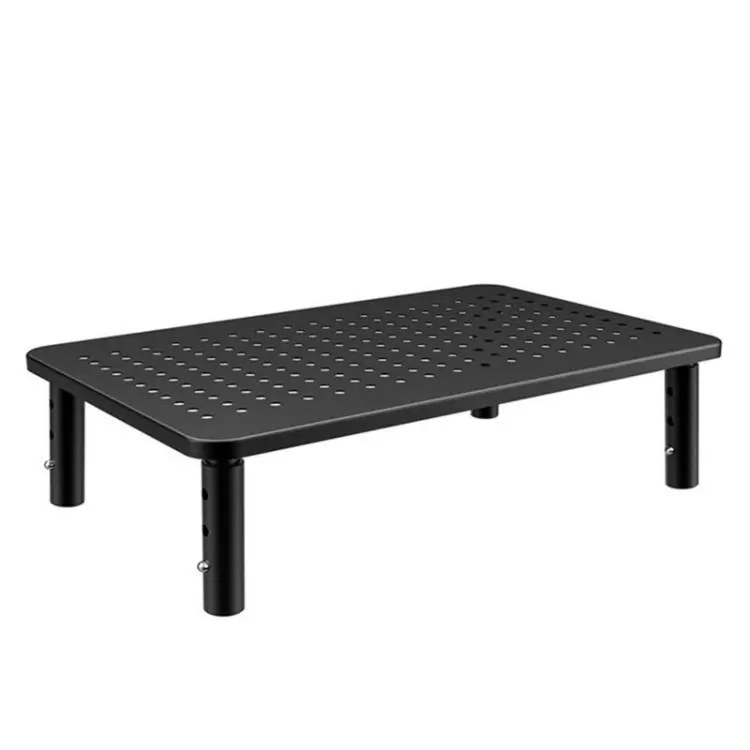 Supporto per monitor regolabile in metallo con pannello di raffreddamento ventilato, No Drawers-Iron Feet, With Drawers-Iron Feet