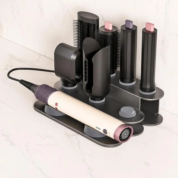 Supporto per styler da banco in acciaio al carbonio, supporto per riporre gli accessori, For Dyson Airwrap HS09, For Dyson Airwrap HS08 / HS05 /HS01