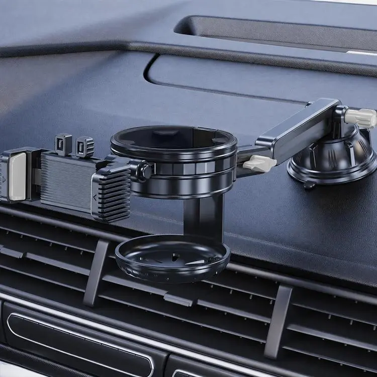 Supporto per telefono e bicchiere d'acqua da cruscotto/parabrezza per auto con ventosa, Extension Rod, Short Rod