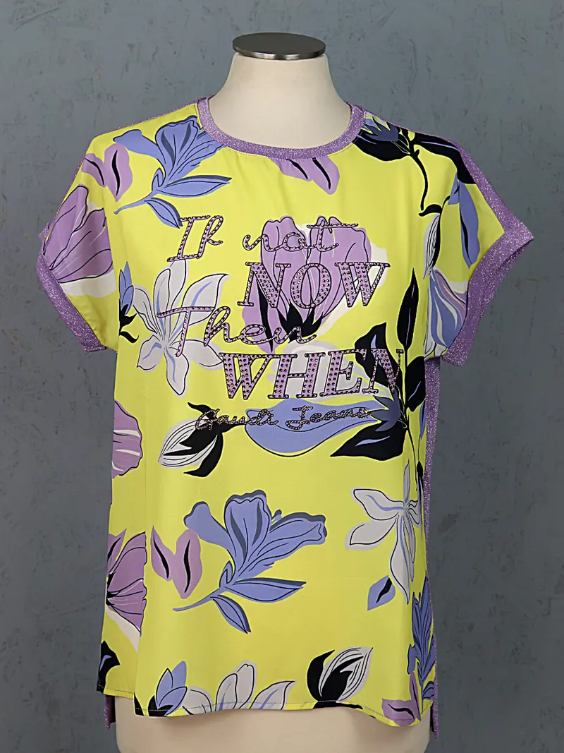T-shirt donna Gaudì stampa floreale