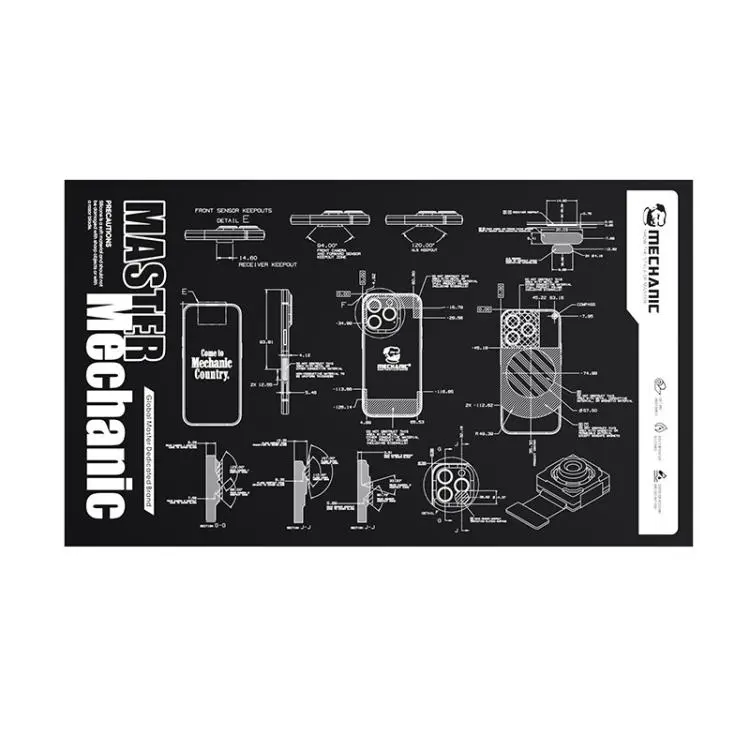 Tappetino da lavoro MECHANIC V77 in silicone resistente al calore