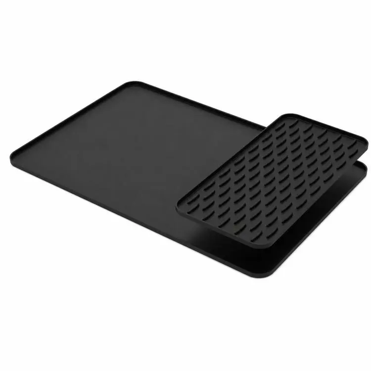 Tappetino in silicone 2 in 1 impermeabile per piano di lavoro, con funzione di drenaggio e protezione da eventuali fuoriuscite, compatibile con Ninja SLUSHi / FS299 / FS300 / FS301 / FS301C