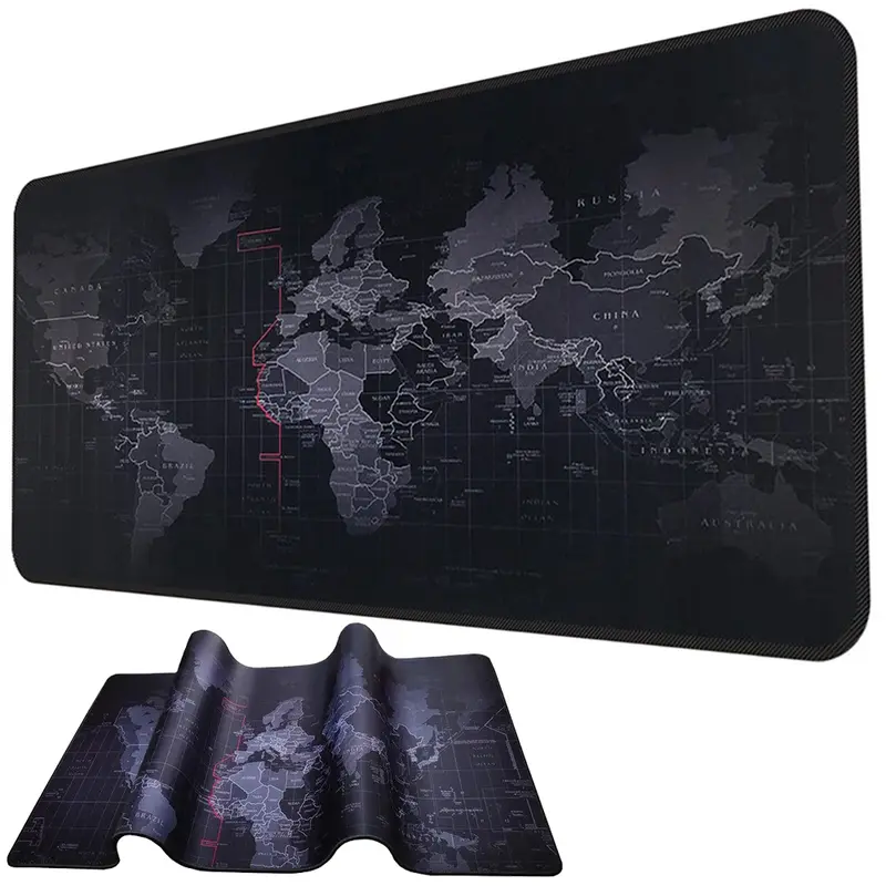 Tappetino per mouse 80x30cm mappa globale antiscivolo